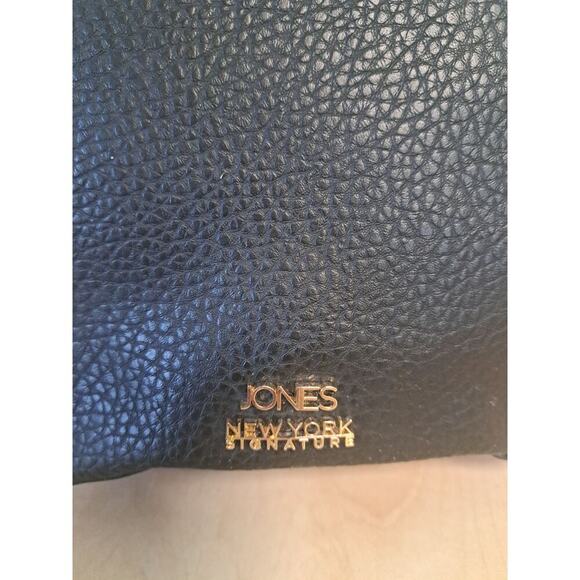 Jones New York Signature Ruby Black Brown Two Tone Shoulder Bag - Picture 2 of 10